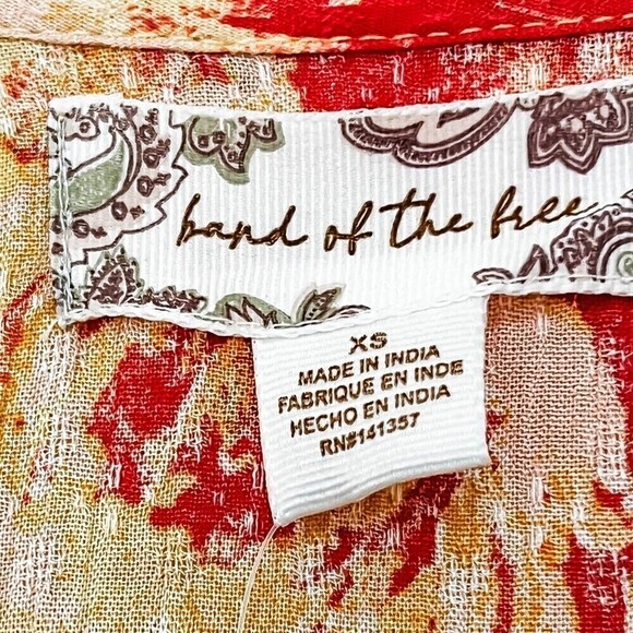 NWT $119 Band Of The Free Amaryllis Maxi Dress Yellow Floral Size XS - Picture 7 of 8